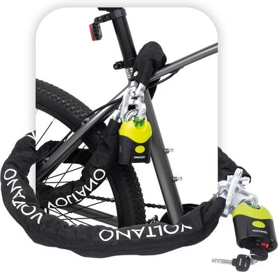 Voltano ART4 Kettingslot - Zwart - 130 CM - ART 4 Slot - Goedgekeurd Voor De Fiets, Scooter en Motor Verzekering - Scooterslot / Brommerslot / Motors