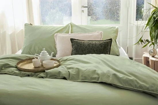 Walra Dekbedovertrek Sweet Softy - 240x220 - 100% Katoen - Groen