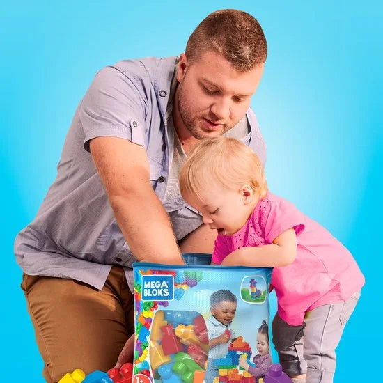 Mega Bloks Grote bouwtas - 60 blokken - Classic bouwstenen voor 1+ jaar