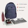 TRVLMORE 28L Rugzak - Rugtas met 15,6 Inch Laptopvak - Schooltas - Spatwaterdicht - Heren en Dames - Jongens en Meisjes - Blauw