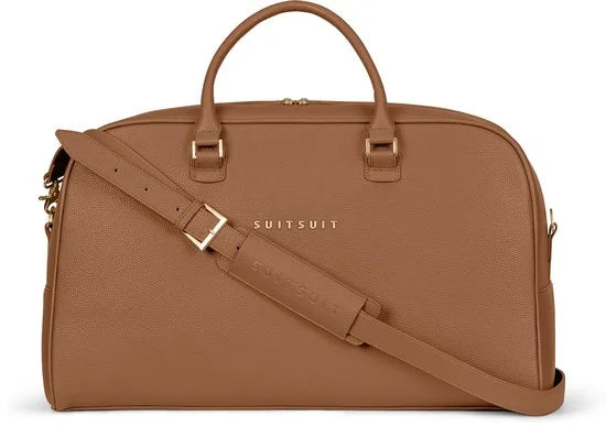 SUITSUIT Weekendtas - Reistas 33x53x22 cm - Weekendtas dames - Reistas handbagage - Fab Seventies Weekendtas Camel