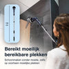 Samako Elektrische Schoonmaakborstel - Elektrische Schrobber - IPX6 waterdichte Schrobborstel met steel - 9 opzetstukken - Poetsmachine - Schrobmachi