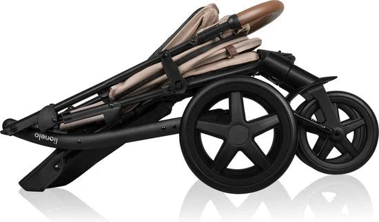 Lionelo Buggy Annet Plus – Lichtgewicht & Inklapbaar – Grote Massieve Wielen met Vering – Inclusief Voetenzak, Klamboe & Bekerhouder – Verstelbare Ru
