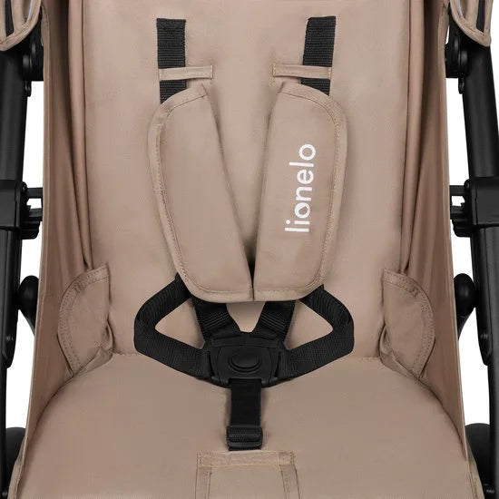 Lionelo Buggy Annet Plus – Lichtgewicht & Inklapbaar – Grote Massieve Wielen met Vering – Inclusief Voetenzak, Klamboe & Bekerhouder – Verstelbare Ru