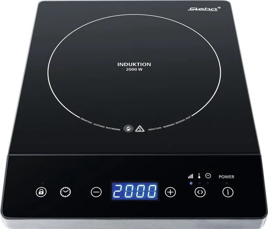 Steba IK75 - Inductiekookplaat - 1 pits - ø 23 cm - max 2000 Watt - timer - 10 vermogensniveaus