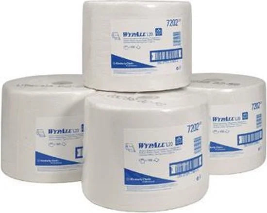 Kimberly Clark Wypall L20 poetsrol 1-laags - wit