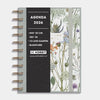 Hobbit - Ringband Agenda 2026 - Agenda A6 (14,8 x 11 cm) - Spiraal Agenda - 1 week op 2 pagina's - Flexibele Kaft - Weidebloemen