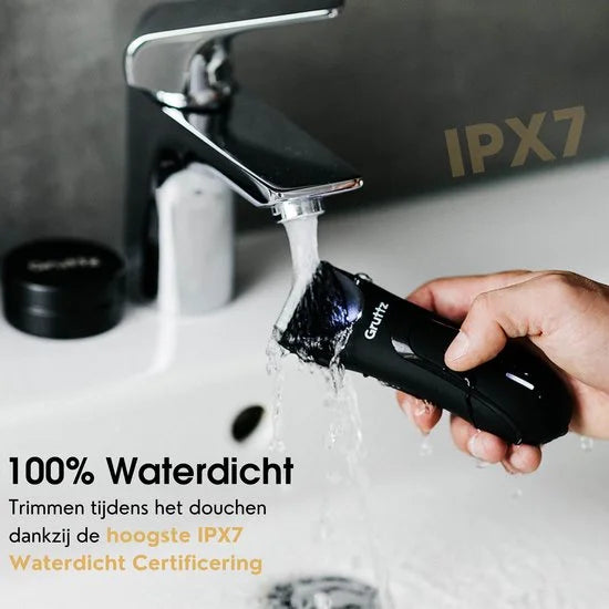 Gruttz Bodygroomer Mannen v3 - Body Trimmer - Gemaakt voor Schaamstreek - Inclusief Travelbag