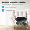 Auronic Shiatsu Massagekussen Draadloos - Elektrisch Nekmassage Apparaat - Infrarood Massage Apparaat - Nek en Schouder - Zwart/Grijs