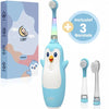 Loby Pïnguin - Elektrische tandenborstel kind - Baby tandenborstel - Oplaadbaar - Smart Timer - 0-6 Jaar - Inclusief 3 opzetborstels - Blauw