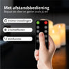 FlinQ Oplaadbare LED Kaarsen met Bewegende Vlam - Inclusief Afstandsbediening met Timer en Dimfunctie - Nep Kaarsen met Flikkerende Vlam - Dinerkaars