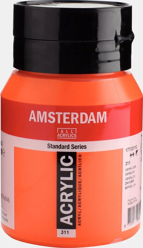 Amsterdam Standard Series Acrylverf Pot 500 ml Vermiljoen 311