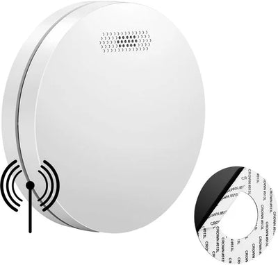 SAVS SM11R4 Draadloos koppelbare rookmelder - SafeLink - 10 jaar batterij - Extra dun design - Geen LED lampje - Montage zonder boren - Voldoet aan E