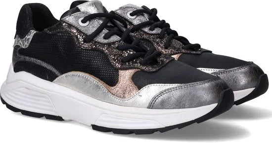 Xsensible Rainbow Sneakers - Textiel - Dames - Zwart - Maat 40