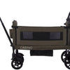 Cabino Waggie Bolderkar Opvouwbaar Met 2 Zitjes – Inclusief Duwstang, Trekbeugel & Drinkbeker – Max. 44 kg - Groen