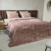 SleepMed Luxe Bedsprei Velvet 240x220cm - Incl 2 kussenslopen - Polyester - Roze