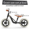 Chillafish Loopfiets 2 jaar - Lichtgewicht met verstelbaar zadel en stuur - Zwart - Loopfiets voor jongens en meisjes tot 4 jaar met handvat om te dr