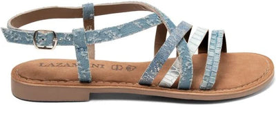 Lazamani - Zuri Dames Sandalen Denim - Maat 37