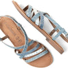 Lazamani - Zuri Dames Sandalen Denim - Maat 40