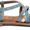 Lazamani - Zuri Dames Sandalen Denim - Maat 44