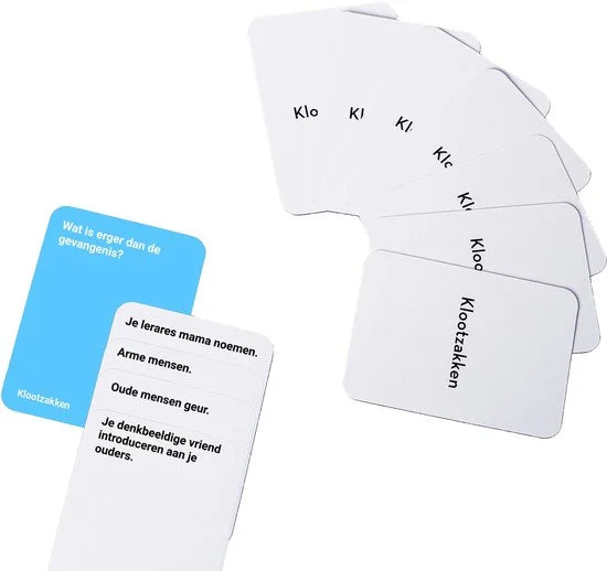 Klootzakken - Nederlands Kaartspel - Partyspel - Familiespel - Gezelschapsspel
