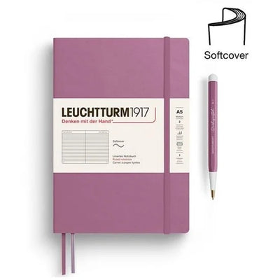 Leuchtturm1917 A5 Medium Notitieboek Softcover ruled Dusty Rose