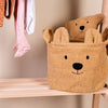Childhome - Opbergmand - 40x40x40 Cm - Teddy - Bruin - Speelgoedmand - Wasmand