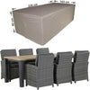 Raffles Covers Tuinsethoes - 230 x 165 H: 90 cm - RDS230165 - Waterdicht - Ademend - UV-bestendig - Elastisch rijgkoord - Beschermhoes tuinmeubelen -