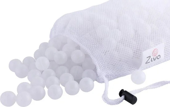 Ziva sous-vide isolatieballen (250 stuks) - wit en 20mm - Vaatwasserveilig - sous vide ballen - voorkom verdamping - bespaar tot 90% energie - Handig