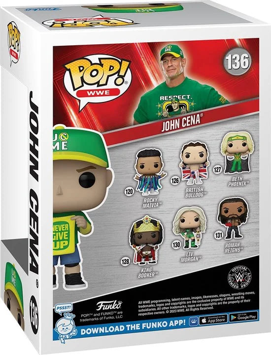 Pop WWE: John Cena (Never Give Up) - Funko Pop #136