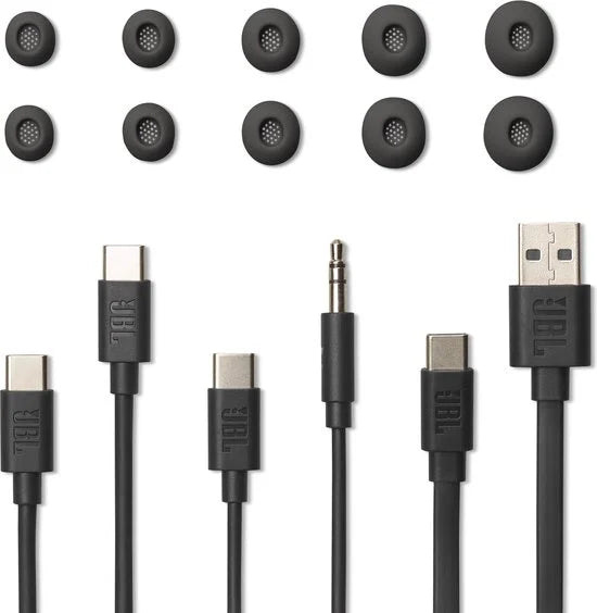 JBL Tour Pro 3 - Draadloze Oortjes met Noise Cancelling - True Wireless Bluetooth - Hi-Res Audio (LDAC) - Smart Case met Touchscreen - 50 uur - Zwart