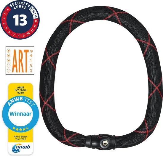 ABUS - Ketting - 140 cm - Zwart - Ivy Chain 9210
