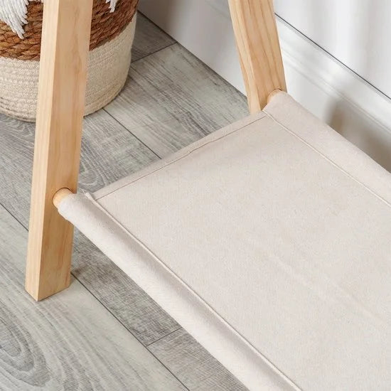H&S collection Kledingrek - voor kinderen - hout - 80 x 100 cm - kapstok - kleding ophangen