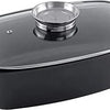 alpina Braadslede - Ovenschaal Rechthoekig - 39,5x22,5x10,8cm - 5.5L - RVS - Zwart