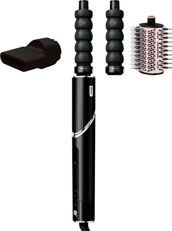 Shark FlexStyle 3-in-1 Multistyler en Föhn met Ovale Borstel, Auto-Krullers en Concentrator - 2025 model - Zwart - HD426EU