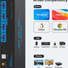 NÖRDIC KVM-152 KVM Switch - 2x2 DisplayPort1.4 - 8K60Hz 4K120Hz - 4xUSB-A 3.1 - 5Gbps