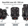 Bebies First Meegroei Autostoel 360º Groep 0/1/2/3 I-Size & Isofix Prestige - Zwart
