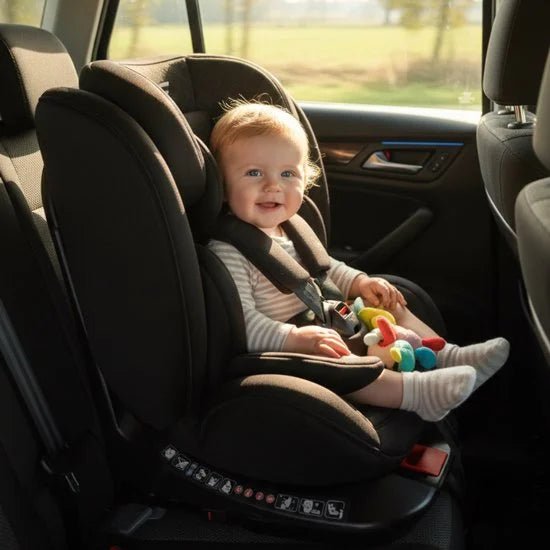 Bebies First Meegroei Autostoel 360º Groep 0/1/2/3 I-Size & Isofix Prestige - Zwart