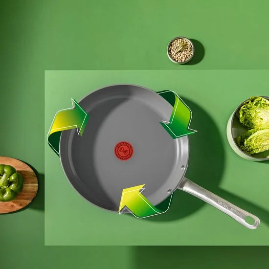Tefal Renew+ Koekenpan - Ø24 cm - Keramisch - PFAS-vrij - Geschikt voor Inductie