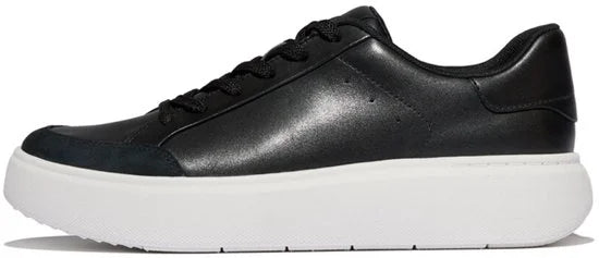 FitFlop Rtg Leather/Suede Sneakers Dames Sneakers - Zwart