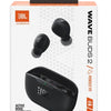 JBL Wave Buds 2 - Noise Cancelling Oordopjes - Oortjes Draadloos - Bluetooth In-ear True Wireless - 40 uur speeltijd - IP54 - Zwart