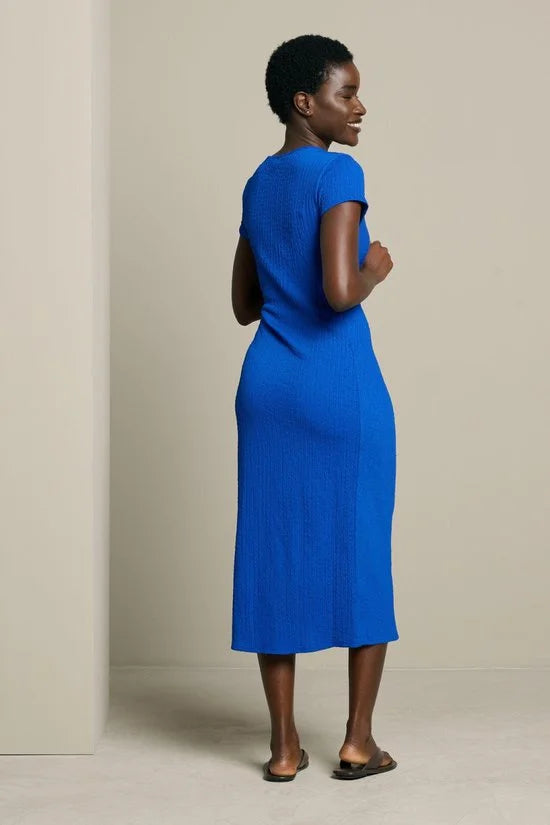 LolaLiza Jurk R Smocktwist 08104544 1619 Electric Blue Dames Maat - 3XL