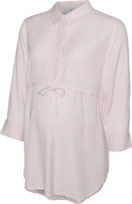 MAMALICIOUS - MLNICOLA LIA 3/4 WO SHIRT 2F - Dames - Blouses