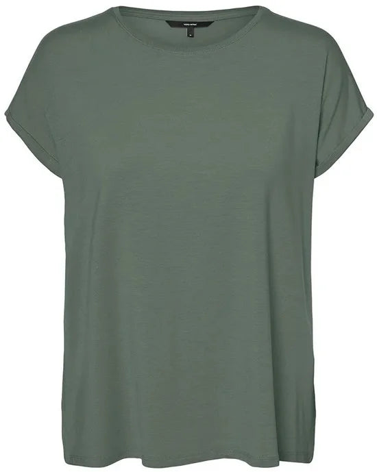 Vero Moda T-shirt Vmava Plain Ss Top Gajrs Noos 10284468 Laurel Wreath Dames Maat - XS