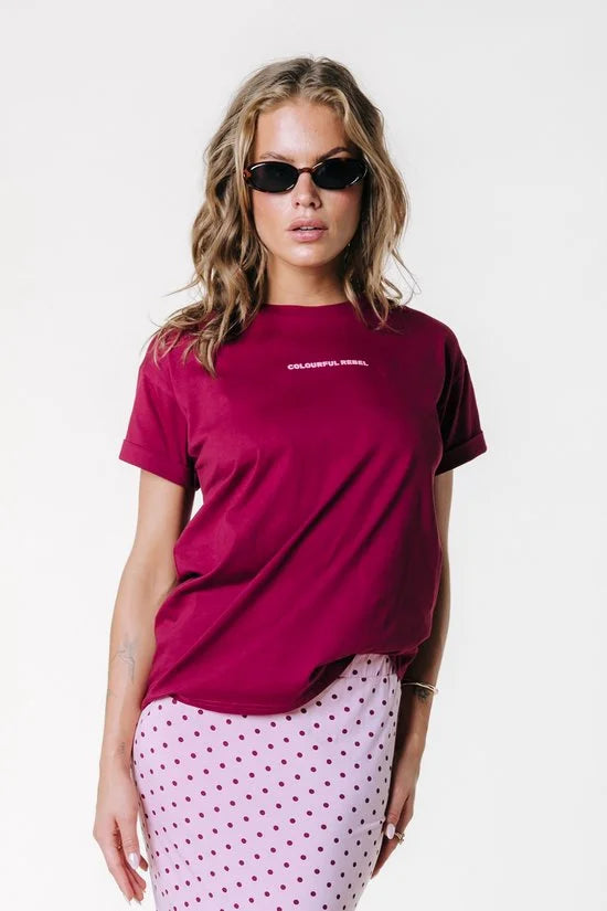 Colourful Rebel Uni Logo Boxy Tee - S