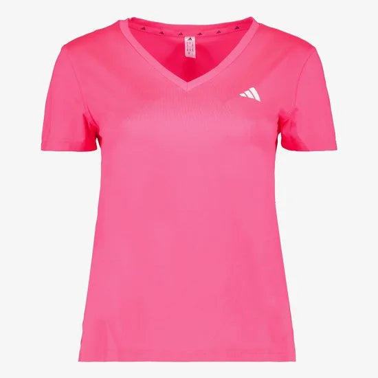 Adidas WE MIN V NK dames sport T-shirt roze - Maat S
