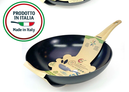 Wok à induction TVS Segno Ø 28 cm – sans PFAS (neuf)