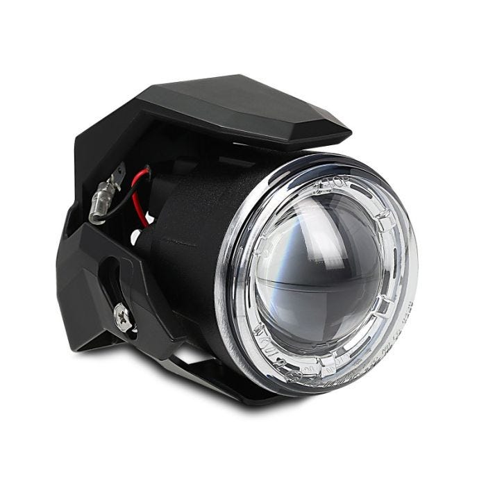 Phare auxiliaire moto LED S3 Lumitecs simple avec homologation E