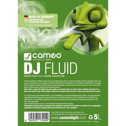 Cameo DJ Fluid 5 L - Idéal pour vos jeux de lumière