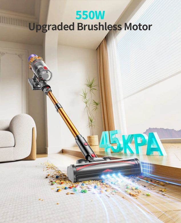 Aspirateur balai sans fil Honiture X7 – Puissant aspirateur balai avec filtre HEPA et éclairage LED | Sans fil et silencieux